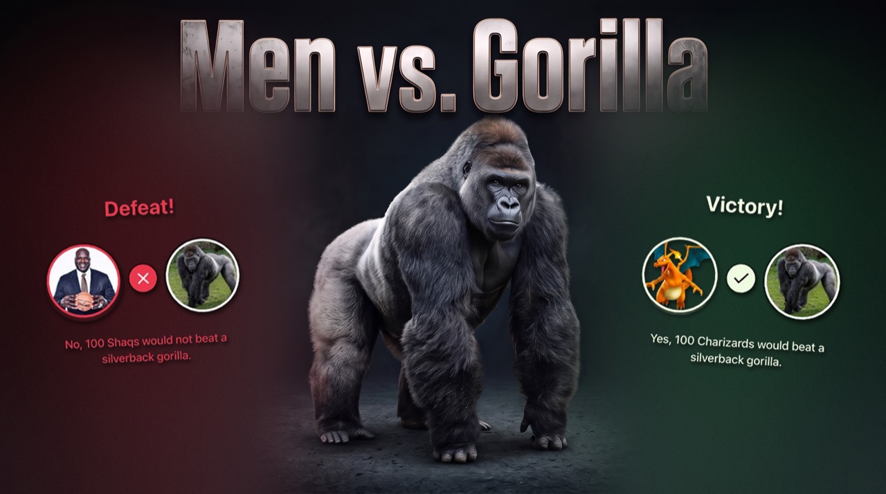 Men vs. Gorilla